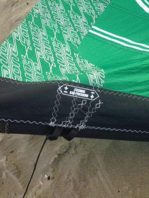 Bandit7 kite setup